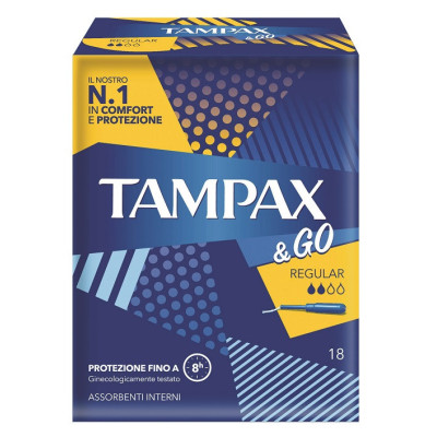 TAMPAX&GO REGULAR 18 PEZZI